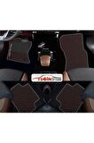Honda Crv 1 1997-2001 Prime Siyah Kırmızı Deri Gri Kenar Paspas
