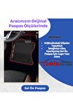 Mitsubishi Lancer 2002-2007 Prime Siyah Deri Kırmızı Kenar Paspas
