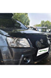 Suzuki Grand Vitera Ön Kaput Koruyucu Rüzgarlık 4mm Akrilik  Piano Black 2006-2012 Uyumlu