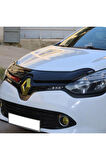 Renault Clio Uyumlu 4 Ön Kaput Koruma / Kaput Rüzgarlığı 2012 Ve Sonrası + Kaput Koruyucu