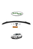 Toyota Corolla Ön Kaput Koruma Rüzgarlığı 3mm Akrilik (ABS) Parlak Siyah Deflektör 2008-2013