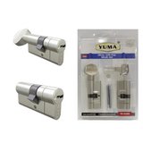 Yuma 68 mm Çelik Kapı Kilidi Silindir Barel 2 li Seti