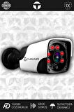 TURKNO 1 Pania Kamera Bullet Dış Mekan Full HD Gece Görüşlü Irled Kameralı AHD Güvenlik Kamerası