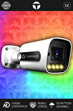 TURKNO 1 Navie Kamera Bullet Dış Mekan Full HD Renkli Gece Görüşlü Warmled Kameralı AHD Güvenlik Kamerası