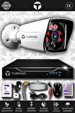 TURKNO 1 Kameralı Karia 1 Dış Kamera Set 320 GB HDD Full HD Gece Görüşlü Güvenlik Kamerası Sistemi