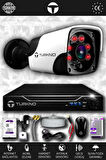 TURKNO 1 Kameralı Pania 1 Dış Kamera Set 320 GB HDD Full HD Gece Görüşlü Güvenlik Kamerası Sistemi