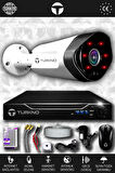 TURKNO 1 Kameralı Galia 1 Dış Kamera Set HDD'siz Full HD Gece Görüşlü Güvenlik Kamerası Sistemi