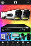 TURKNO 2 Kameralı Navie 2 Dış Kamera Set HDD'siz Full HD Renkli Gece Görüşlü Güvenlik Kamerası Sistemi