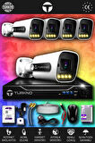 TURKNO 5 Kameralı Navie 5 Dış Kamera Set 100 GB HDD Full HD Renkli Gece Görüşlü Güvenlik Kamerası Sistemi