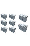 HOBİ BAHÇELERİ İÇİN 12V 100AH JEL AKÜ DEEP CYCLE 8 ADET 2025 ÜRETİM