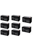 12V 7AH Kuru Akü (150*65*90MM) - 7 Amper 12 Volt Akü.battery 8 ADET SET ÖZEL FİYAT