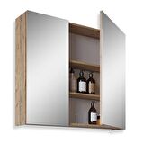 Teta Home Kahire 65CM Mdf Banyo Aynalı Üst Dolap