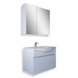 Teta Home Kahire 80 Cm Mdf Banyo Dolabı Seti