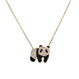 TAHAL KUYUMCULUK Taşlı Panda Gümüş Kolye