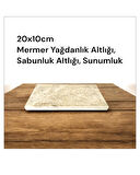 Mermer Yağdanlık Altlılığı, Sabunluk Altlığı 20x10cm dir 
