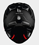 MT Thunder 4SV Solid A1 Şeffaf Vizörlü Kask Mat Siyah 2XL
