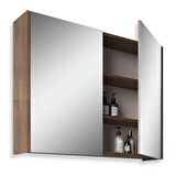 Teta Home Mersin 65CM Mdf Banyo Aynalı Üst Dolap