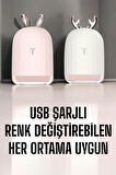 Tavşan Şekilli Hava Nemlendirici – Aromaterapi Destekli