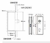 THOOR VEDGE ÇERÇEVELİ CAM KAPI KİLİDİ