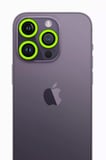 Newface Apple iPhone 13 Pro Max Neon Fosforlu Kamera Lens - Yeşil