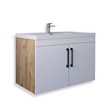 Teta Home Yalova 80 cm Mdf Banyo Lavabolu Alt Dolap