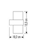 12W Bora Bahçe LED Aplik Günışığı (3200K) CT-7047