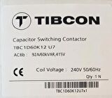 TIBCON 60KVAR KOMPANZASYON KONTAKTÖRÜ