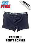 Erkek Boxser Tekli - Pamuklu - Rahat Kalıp- Siyah ve Gri Renk