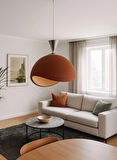 3D İSKANDİNAV TARZ SALON OTURMA ODASI BETON AVİZE(PLASTİK)