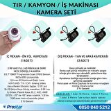 Tır Kamyon İş Makinası için Uzaktan İzlemeli 4 Kameralı 1 TB Harddisk Kamera Seti