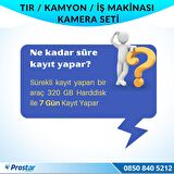 Tır Kamyon İş Makinesi İçin Uzaktan İzlemeli 4 Kameralı 320 Gb Harddisk Kamera Seti
