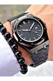 Özel Premium Lüks Seri Eşref Tek Saat Modeli Metal Kordon Takvimli Erkek Kol Saati-Bileklik Hediyeli