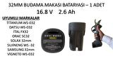 AKÜLÜ BUDAMA MAKASI BATARYASI 32 MM İÇİN UYGUNDUR
