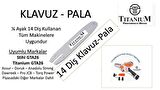 AKÜLÜ EL BUDAMA TESTERESİ KLAVUZU - PALASI 1/4 AYAK 14 DİŞ GTA26