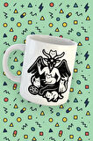Blupiki Koleksiyonu Baphomet ve Kediler Karikatür Tarzı Kupa
