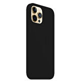 Apple iPhone 12 Pro Max Silikon Lansman Kılıf Siyah