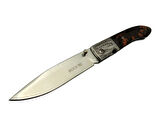 Knives Bk-011bk Kamp Çakı 23 Cm - Kahverengi Sedef Sap, Kılıflı, Kutulu
