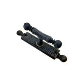 Antika Tarz Dekoratif Pirinç Misket Pencere Kolu - 165x32 Mm, Oksit