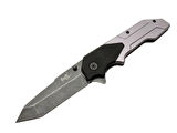 Fox A9 Gri Tanto Kamp Çakı 21cm- Yarı Otomatik, Kemerlikli