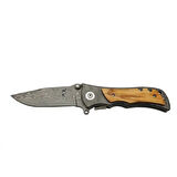 2-32 Damascus Çakı 20 Cm Manuel, Kemerlikli