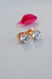 6 mm Zirkon Taşlı Tektaş Küpe