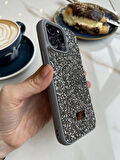 iPhone (15 Pro Max) uyumlu Lüks Taşlı Kılıf