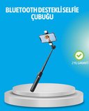 Bluetooth Işıklı Uzaktan Kumandalı Selfie Çubuğu – 130 cm Yükseklik