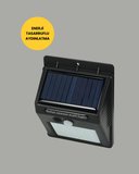 Sensörlü 20 LED Solar Duvar Lambası 3 Metre Algılama Mesafesi