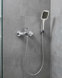 Siyah Duş Seti El Duşu Başlığı Spiral Hortum Dayanıklı Banyo Duş Aksesuarı