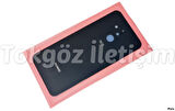 Tkgz Huawei Uyumlu MATE 20 Lite Arka Pil Kapağı (Kamera Lensli CAM) SİYAH