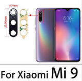 Xiaomi Mİ 9 Arka Kamera Camı Lens Yapışkanlı