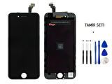 Tkgz - iPhone 6 Lcd Ekran Dokunmatik -A- Kalite (LW MARKA) SİYAH + TAMİR SETİ