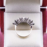 925 Ayar Gümüş Beştaş Kadın Yüzük Model 19