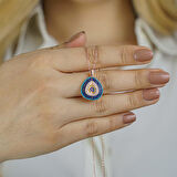 İsim Yazılabilen Kişiye Özel Nazar Tasarımlı 925 Ayar Gümüş Kolye